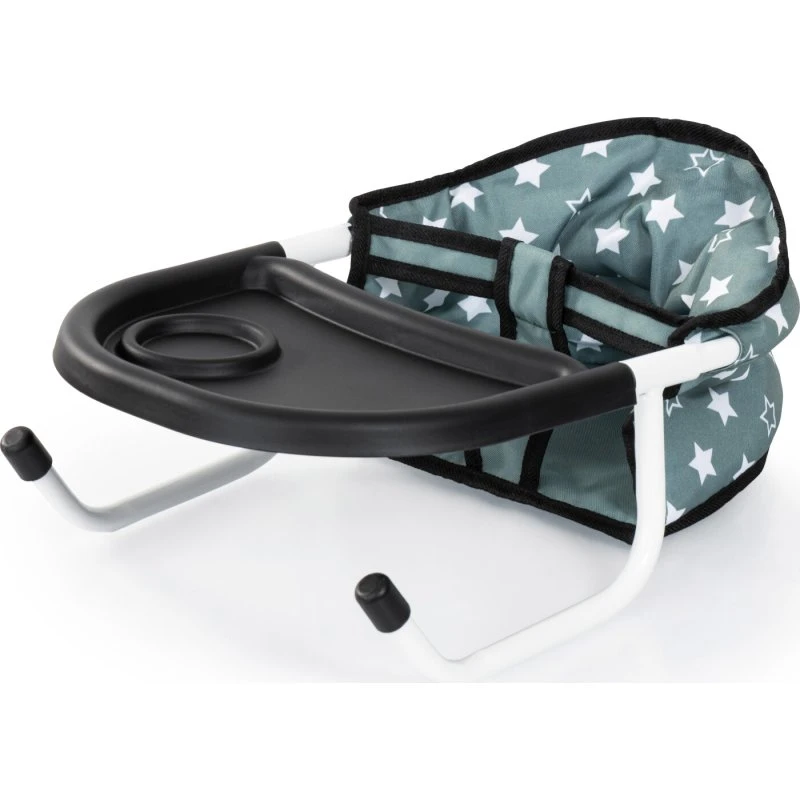 Bayer dukkesæde med bord, grøn med stjerner