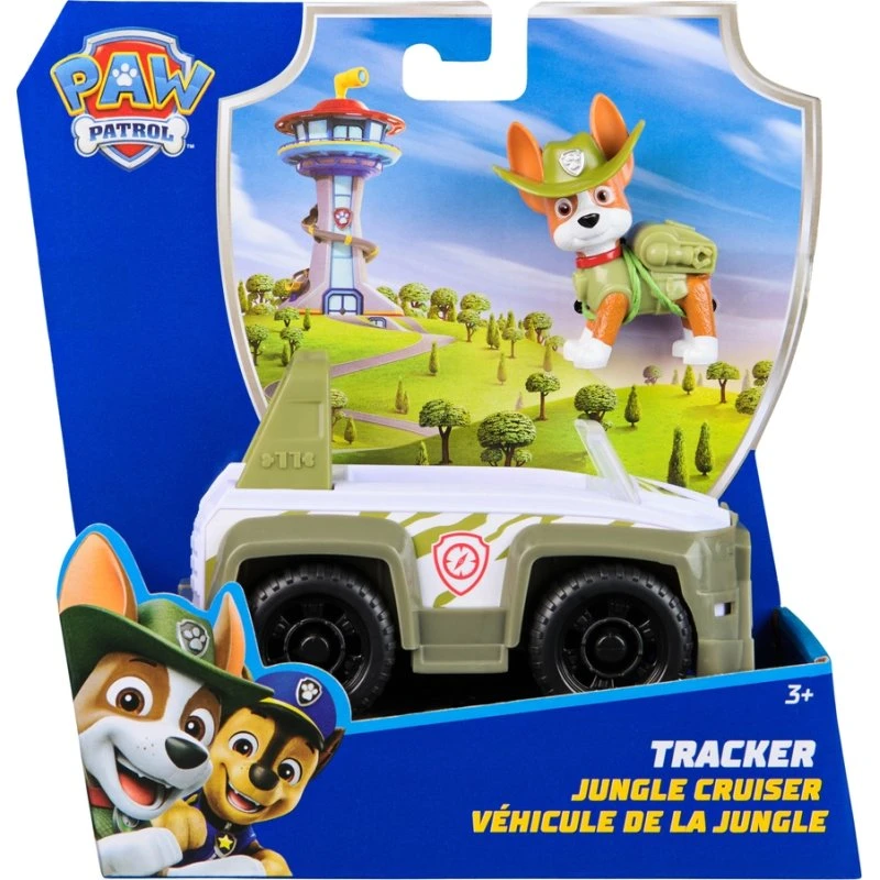 PAW Patrol Tracker jungletruck - figur med rullende hjul