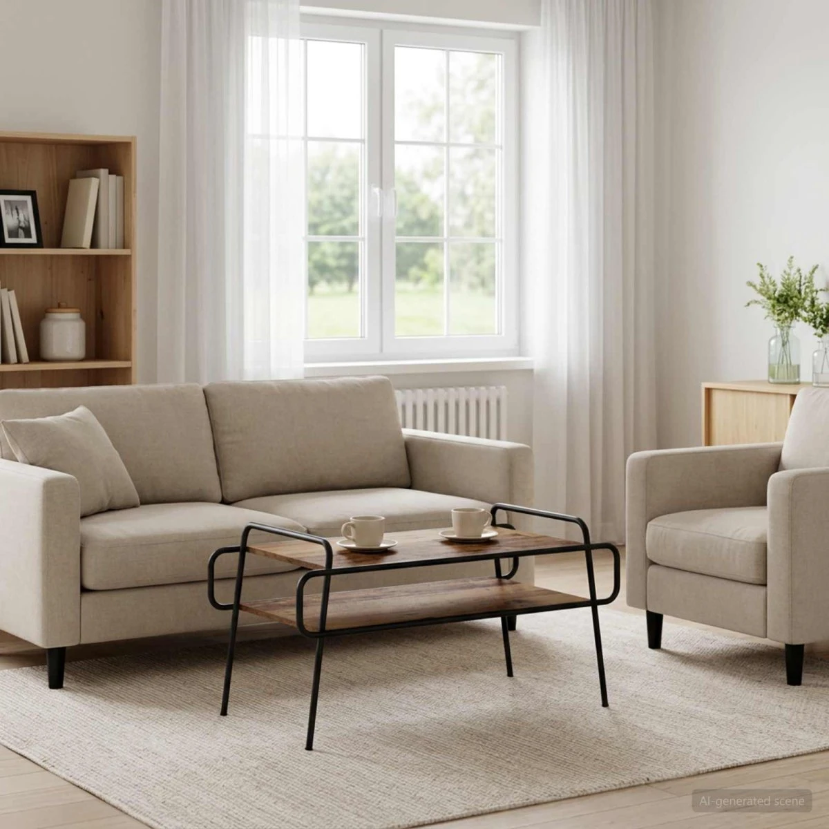 vidaXL Sofabord i gammelt træ 100 x 50 x 51 cm