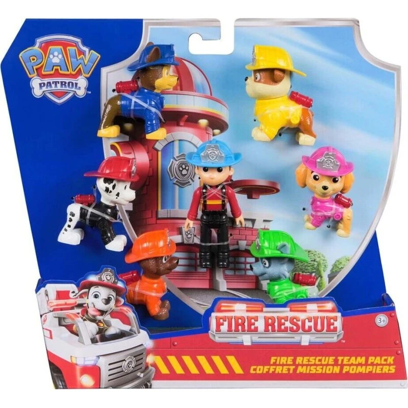 PAW Patrol Fire Rescue 7 figurer - Ryder & team