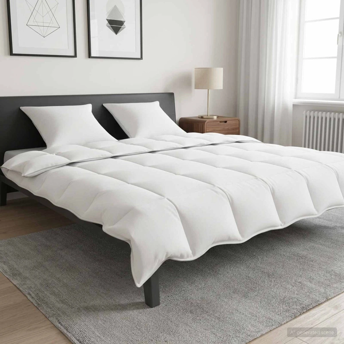 vidaXL Dyne- og pudebetrækssæt 200x200 cm - Sommer Bambusfiber