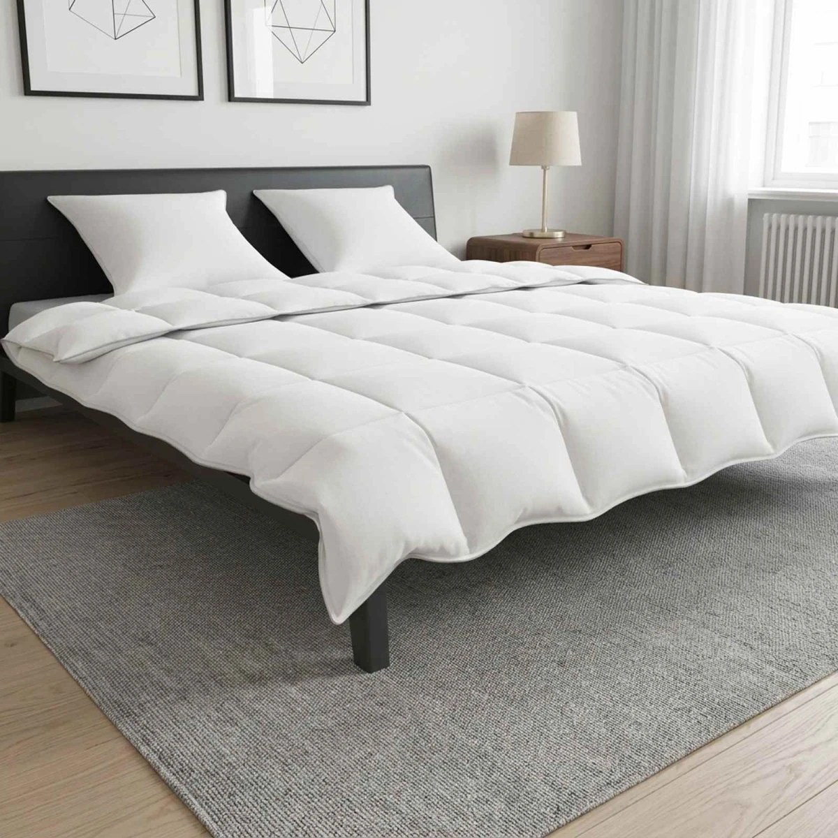 vidaXL Vinter Dyne Sæt 3 stk. Hvid Bambusfiber 240x260 cm