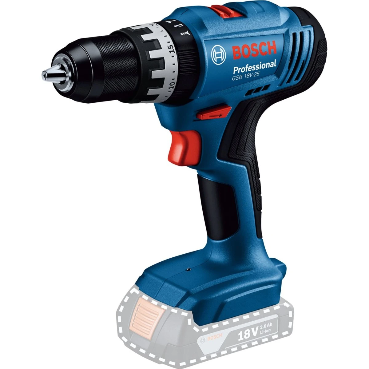 Bosch Professional GSB 18V-25 Slagboremaskine - 18V, 56 Nm