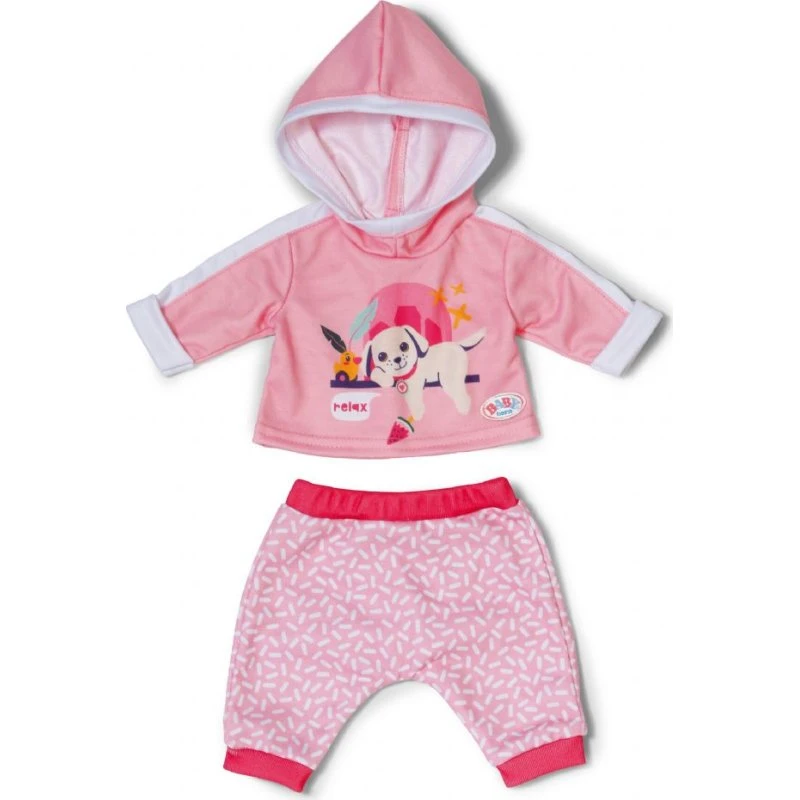 BABY born Joggingsæt Pink 43 cm – Hoodie & Bukser