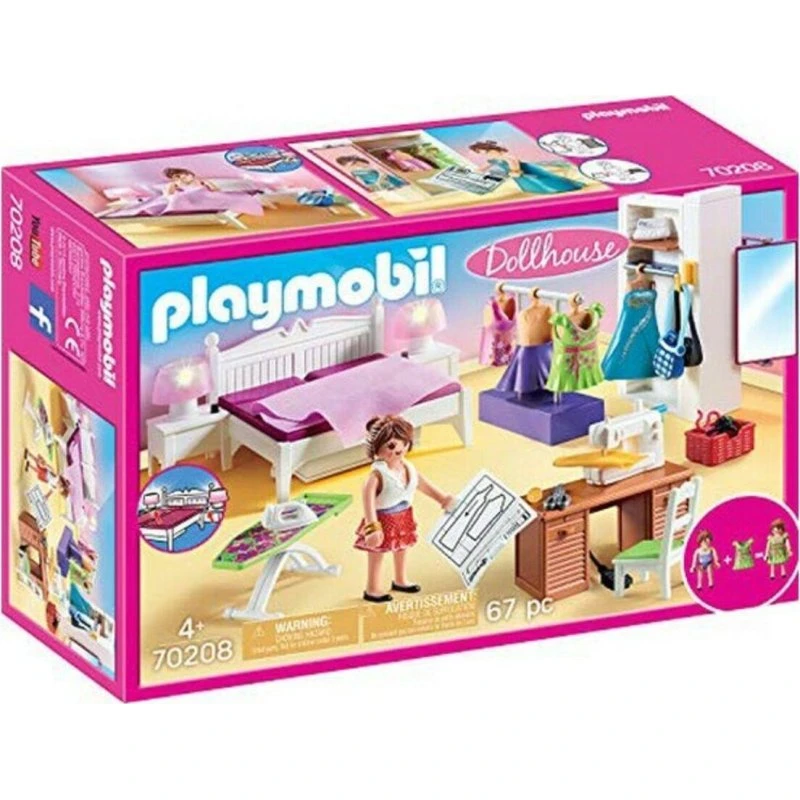 Playmobil Dollhouse Soveværelse med Syhjørne 70208