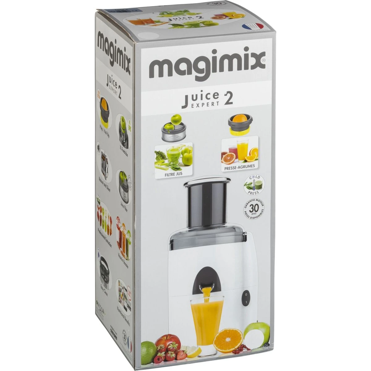 Magimix Juice Expert 2 Saftpresser – 400W, 2-i-1, Hvid