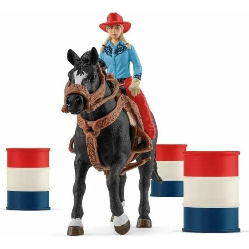 Schleich Cowgirl Barrel Racing Playset (Farm World)