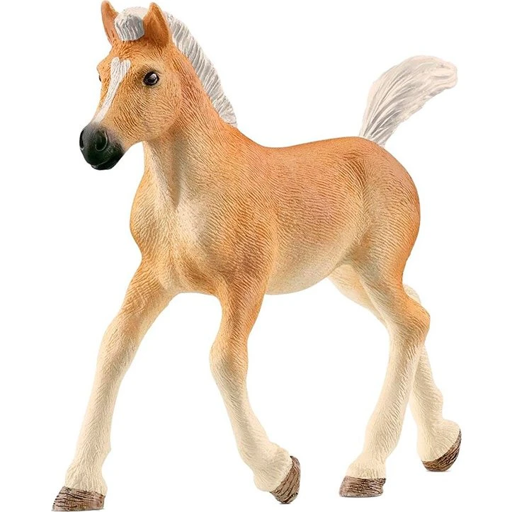 Schleich Haflinger-føl – håndmalet legetøjsfigur