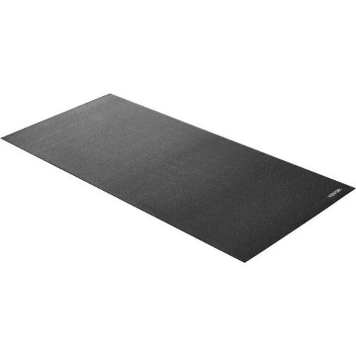 Løbebåndsmåtte 91,5x182 cm Sort - 6 mm PVC Gulvbeskytter