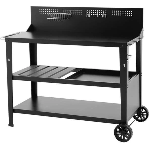 COOKINGBOX Multifunktionel vogn i stål - 100 x 50 cm