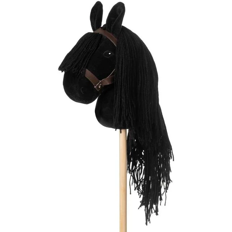 By Astrup Kæphest Sort m. Sort Manke (Lukket Mund)