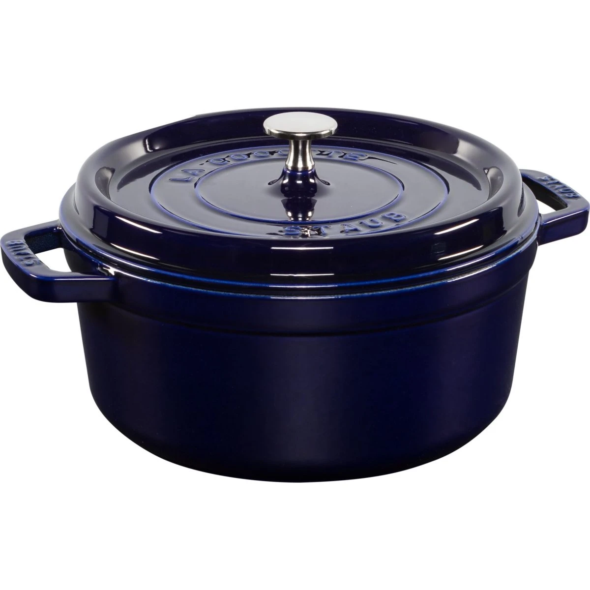 Staub La Cocotte Gryde, 24cm, Rund, Mørkeblå
