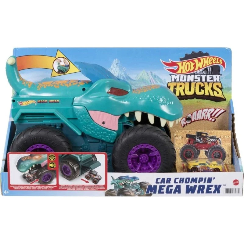 Hot Wheels Monster Trucks Car Chompin' Mega Wrex (1:64)