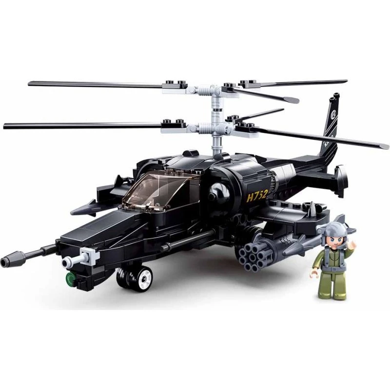 Sluban Ka-50 Black Shark Helikopter - 330 dele