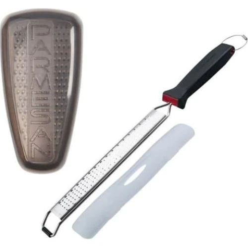Fackelmann Duo Zest & Parmesan Rivejern i rustfrit stål (42 & 19 cm)
