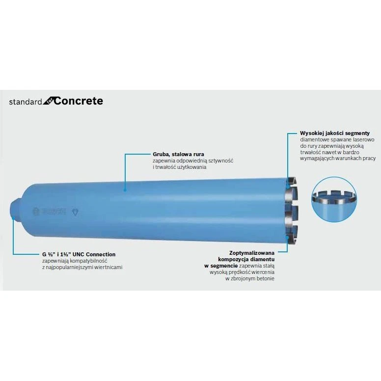 Bosch PRO Core Cutter wet Kernebor - 72x450 mm