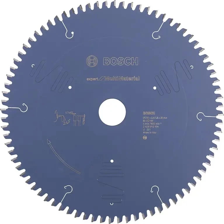Bosch Expert for Multi Material Rundsavsklinge 250x30x2,4mm 80T