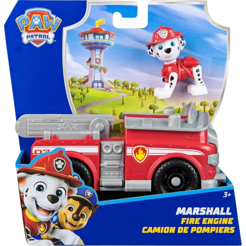 PAW Patrol Marshall brandbil med figur – legetøjssæt