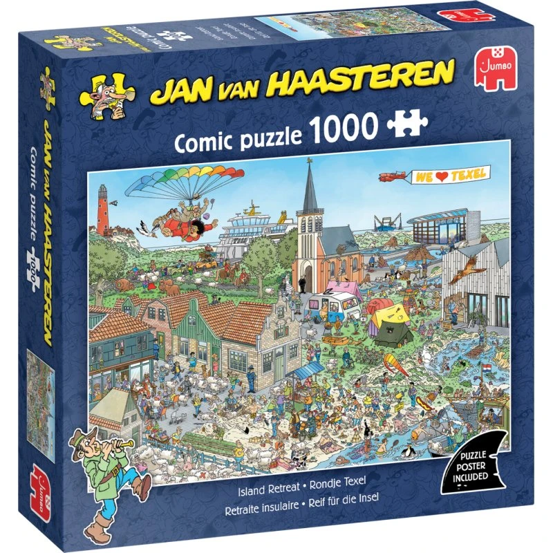 Jan van Haasteren Island Retreat - 1000 brikker