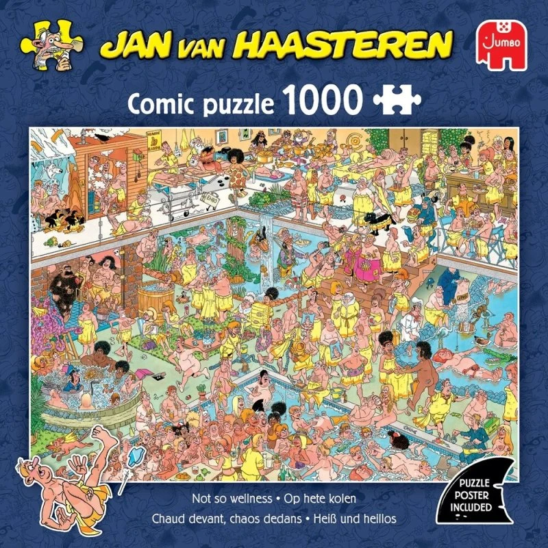 Jan van Haasteren - Not So Wellness puslespil 1000 brikker