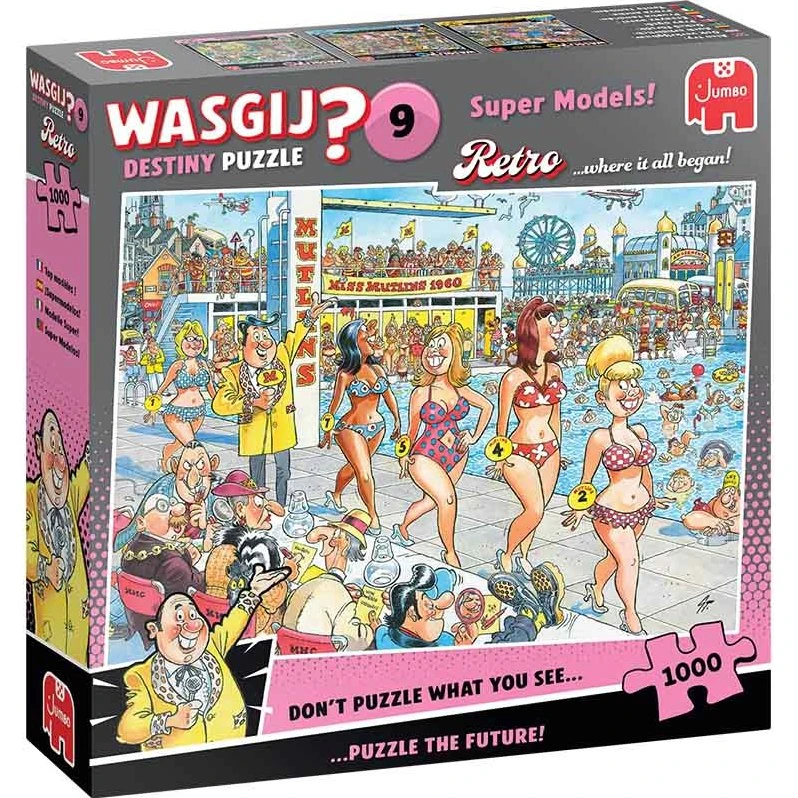 Wasgij Destiny Retro 9 – Super Models (1000 brikker)
