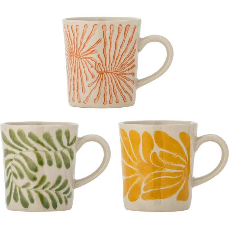 Bloomingville Fauni krus sæt, 3 stk. - stentøj