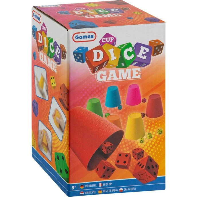 Yatzy Sæt - 6 Bægre & 30 Terninger