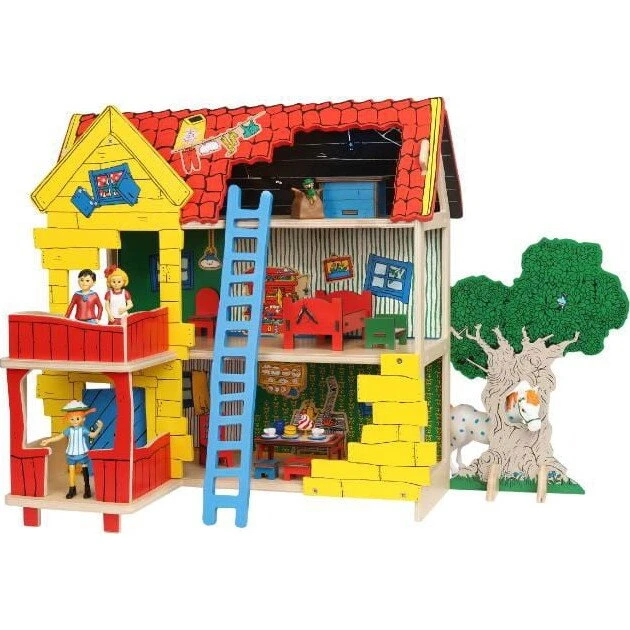 Pippi Langstrømpe – Villa Villekulla dukkehus tilbehør