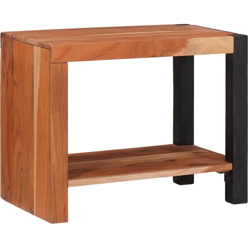 Bogreol i massivt akacietræ 50×30×40 cm - Brun