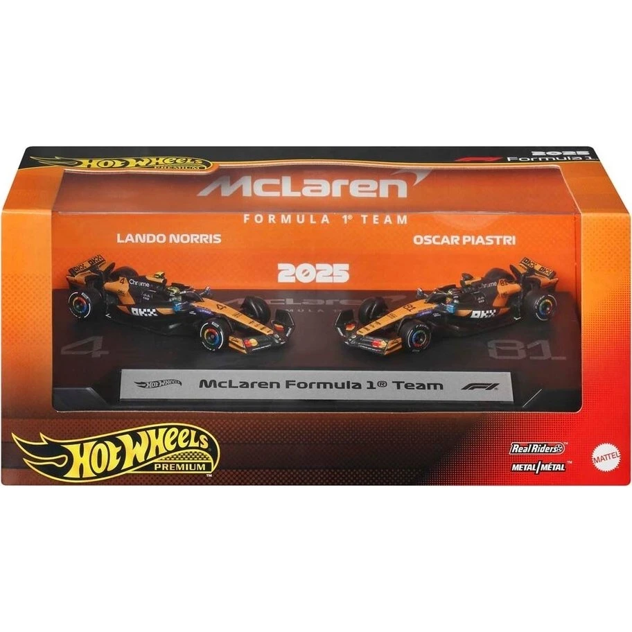 Hot Wheels F1 Premium McLaren 2-pak - Oscar Piastri & Lando Norris