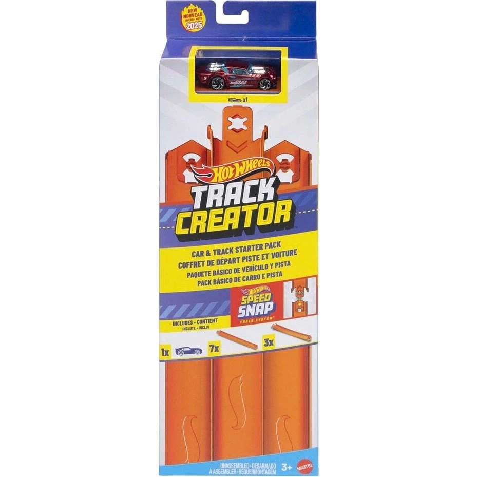 Hot Wheels Track Creator banesæt med bil og 10 banestykker