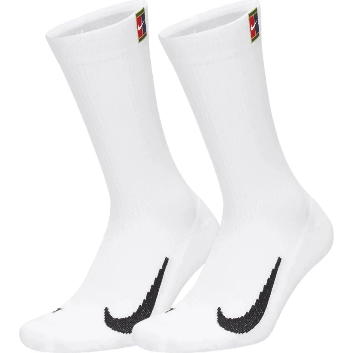 Nike Court Multiplier Cushioned Crew Socks 2-pak - Hvid