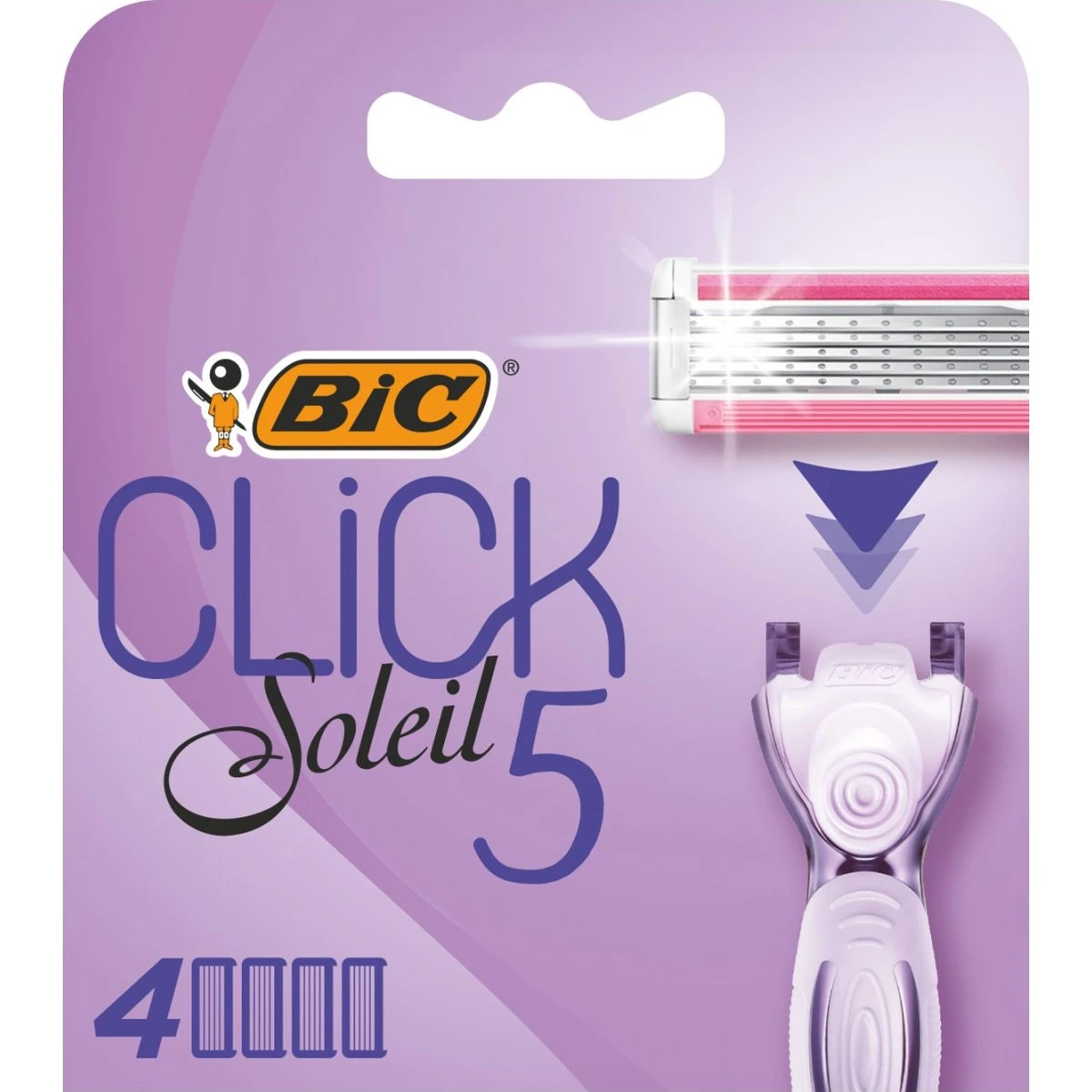 BIC Soleil Click 5 Refill - 4 stk.