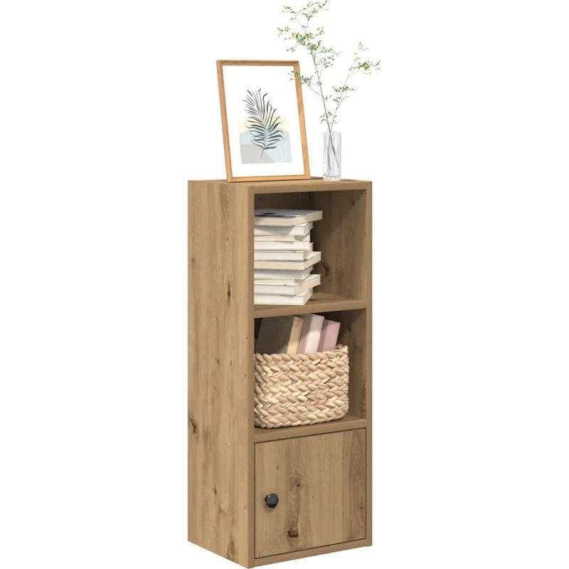 Bogreol 31x24x77 cm i konstrueret træ – kunsteg