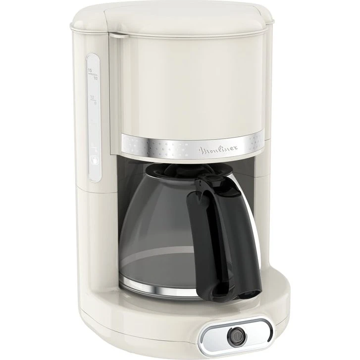 Moulinex FG381A Filter kaffemaskine, 1,25 L, Elfenben