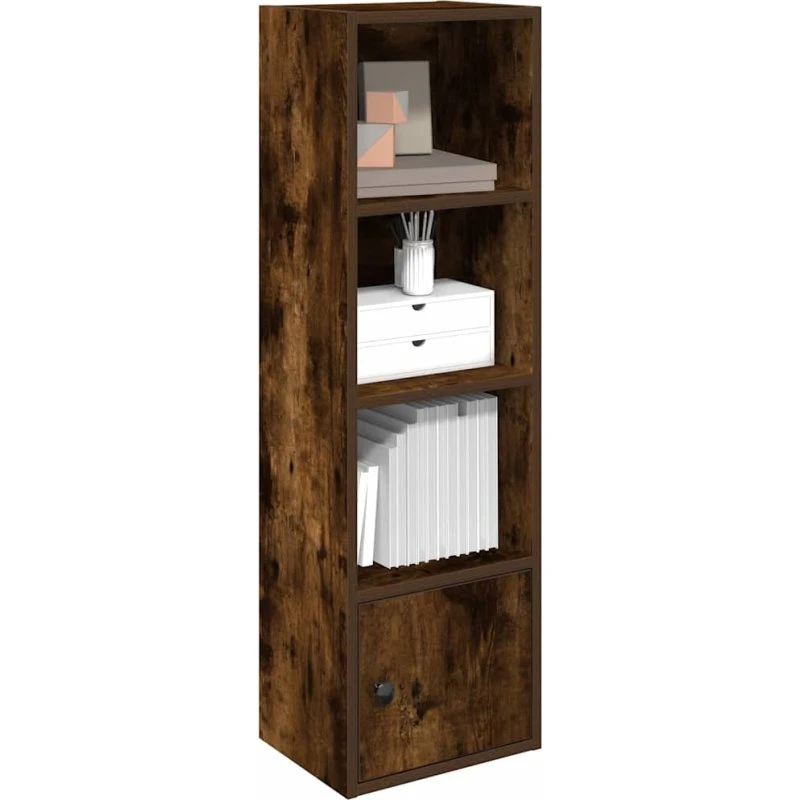 VidaXL bogreol 31x24x102 cm i røget egetræsfarve