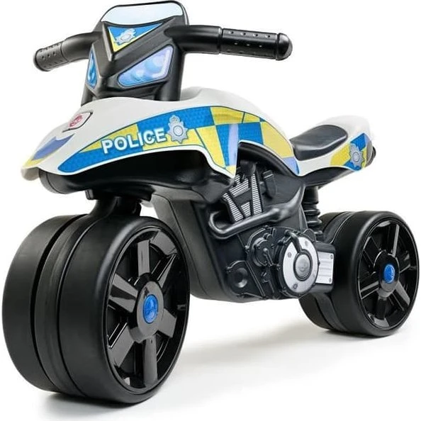 FALK Politimotorcykel - Balancecykel med brede hjul