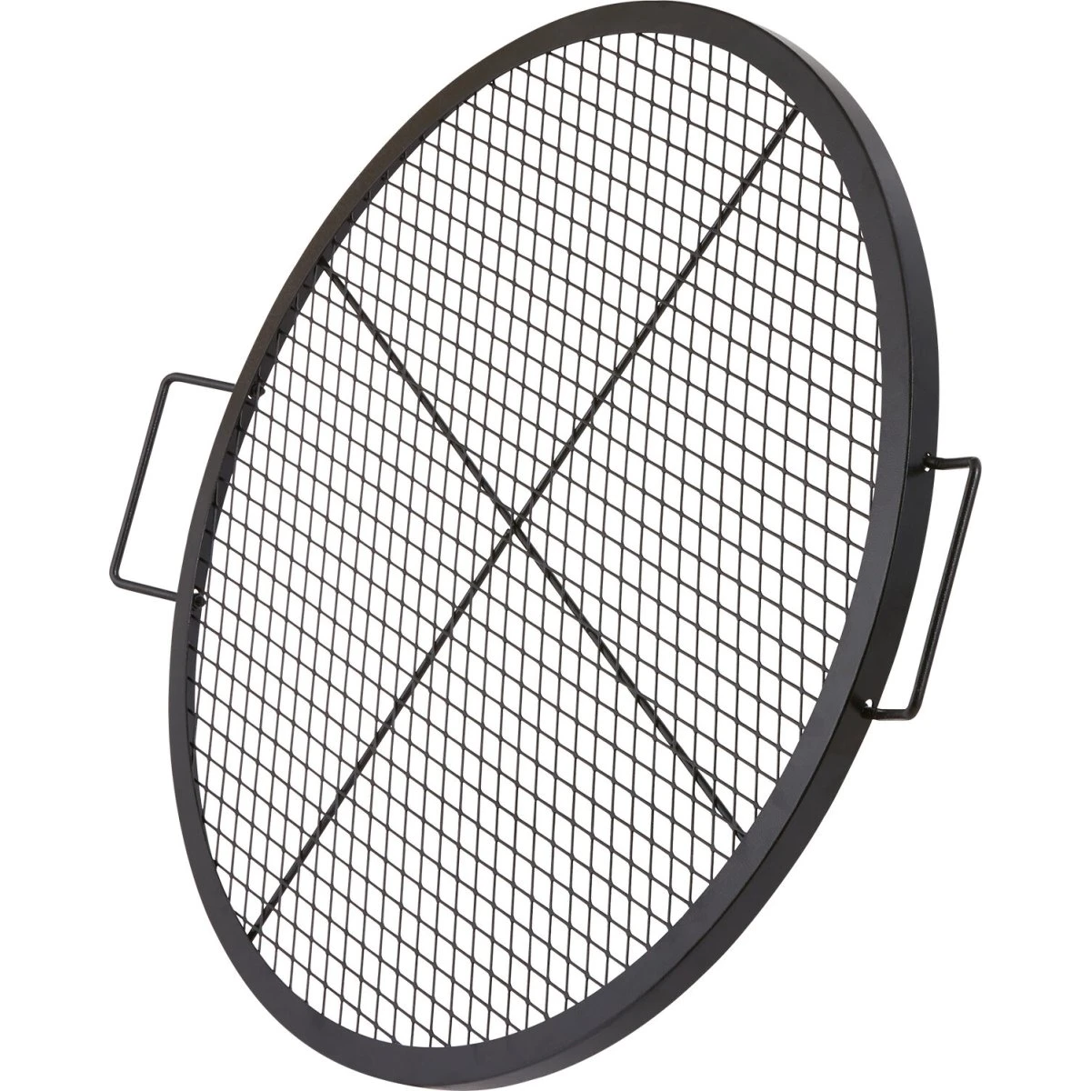 Bålgrillrist 76x2,5 cm i sort stål