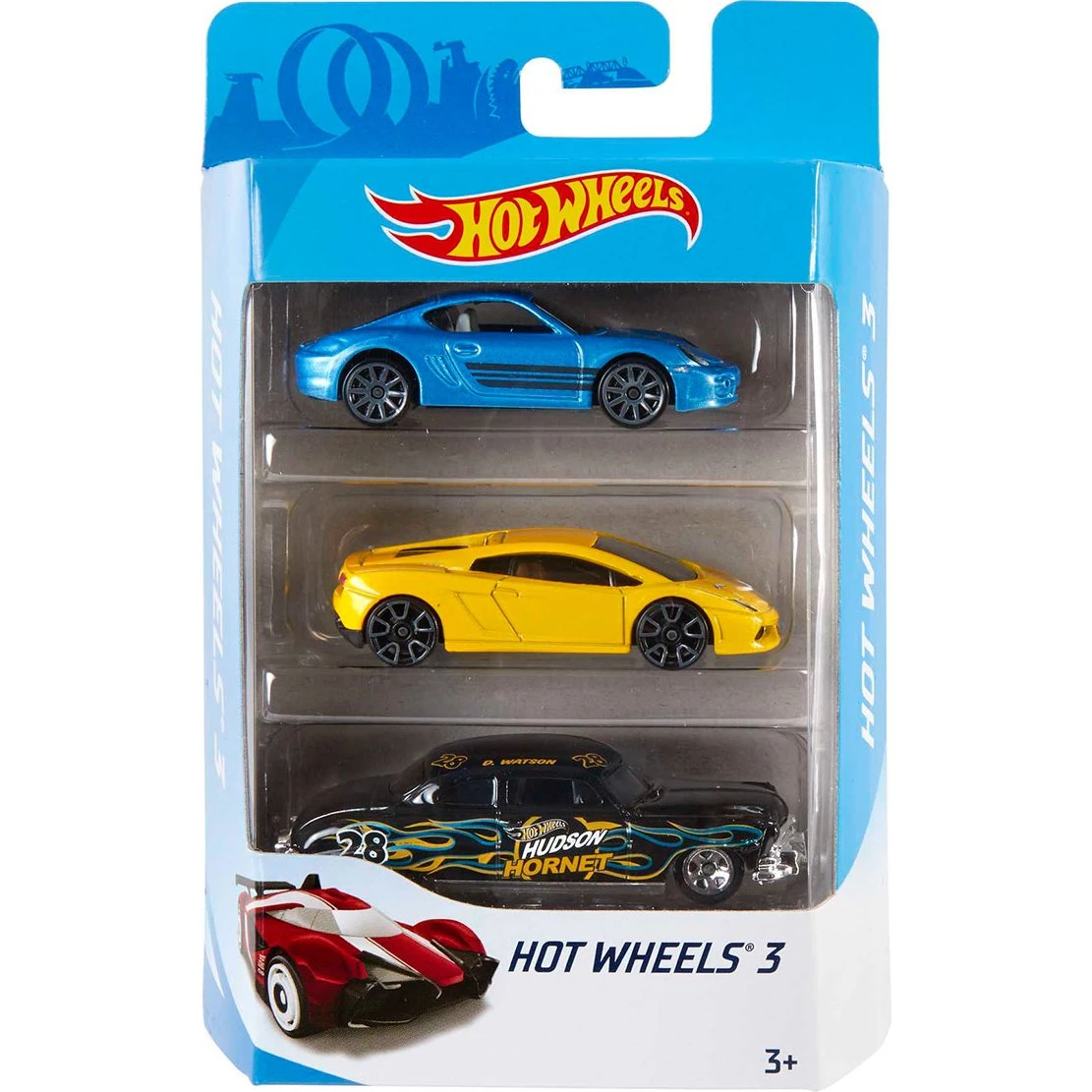 Hot Wheels 1:64 3-Pack - Assorteret legetøjsbiler