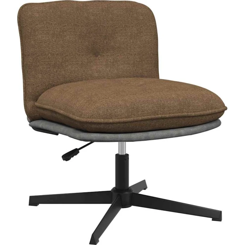 Drejelig kontorstol i gråbrun stof