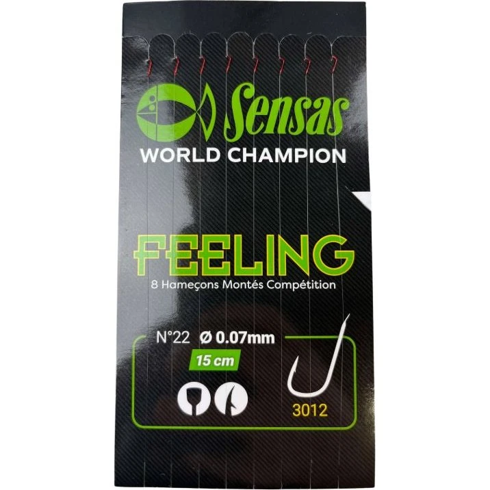 Sensas Feeling Hook To Nylon Forfang - Str. 24