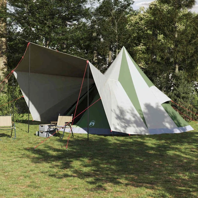 Familie Tipi Telt 510×690×330 cm – Grøn/Beige
