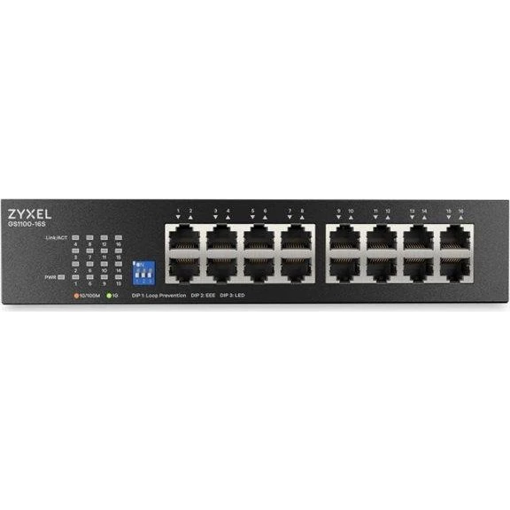 Zyxel GS1100-16S Netværksswitch - 16 porte Gigabit Ethernet