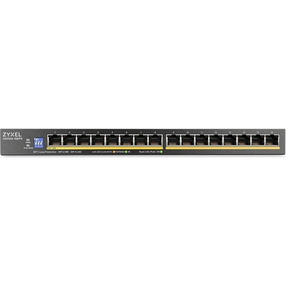 Zyxel GS1100-16EPS - 16-ports Gigabit Ethernet PoE+ Switch
