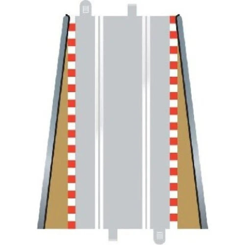 Scalextric Borders and Barriers Lead In/Out C8233 til C8205