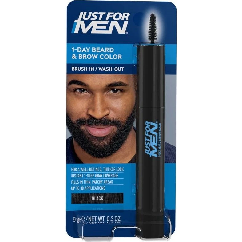 Just For Men 1 Day Beard & Brow Color Black 9g