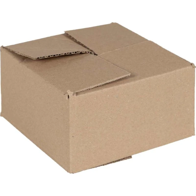 Foldbar opbevaringskasse 15x15x8 cm naturpap 50 stk