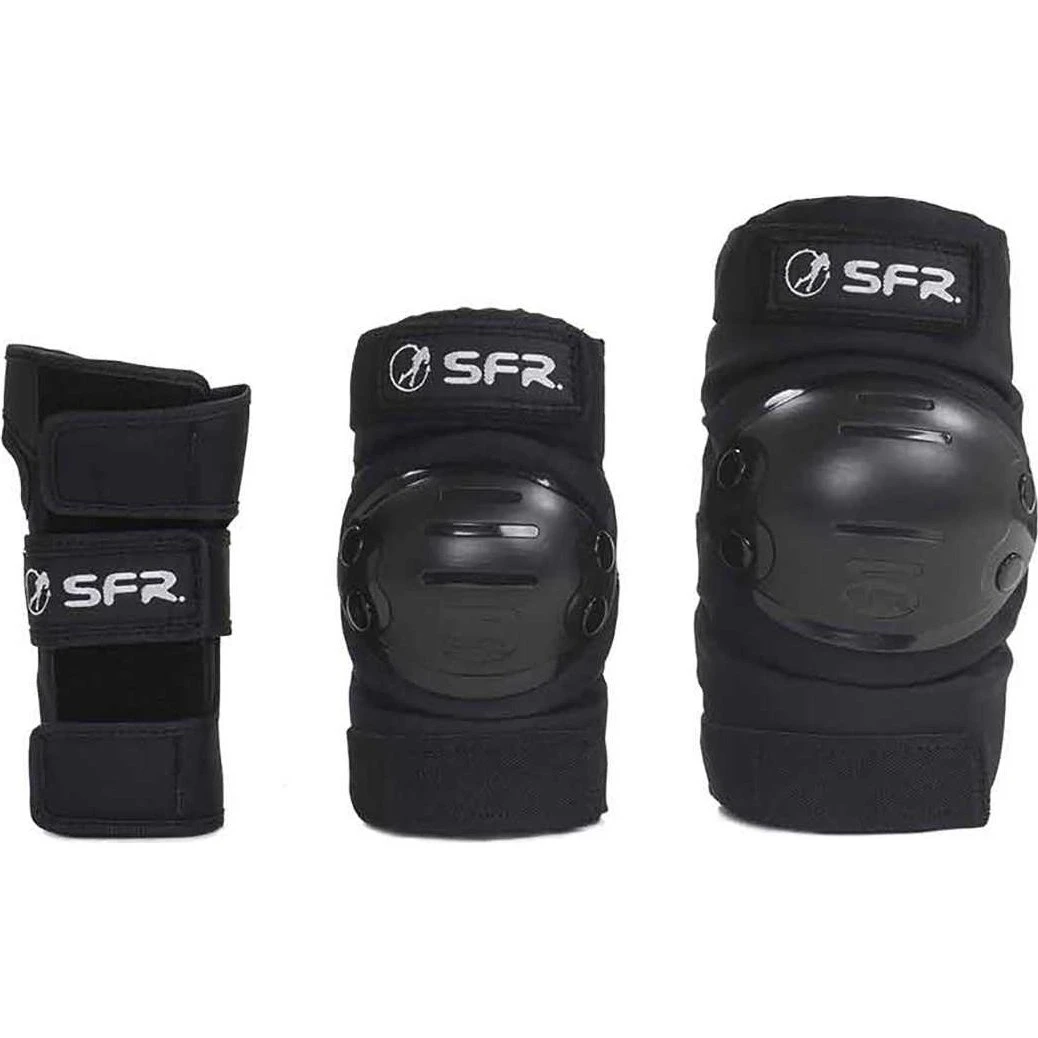 SFR Youth Ramp Beskyttelsessæt Børn 3-pak - Sort, S