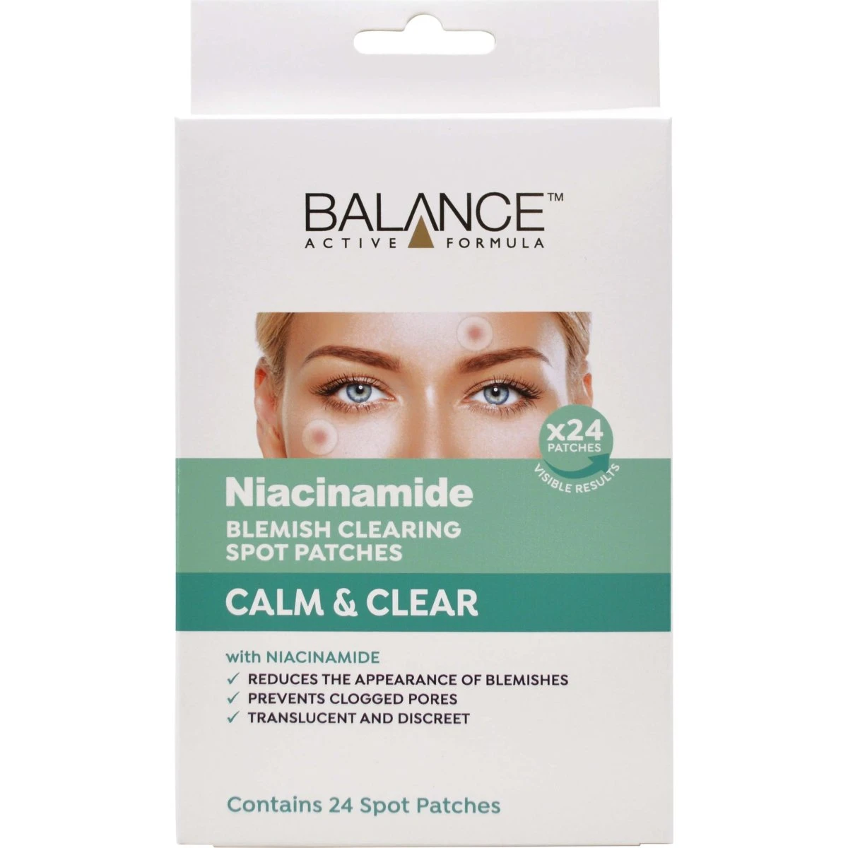 Balance Active Formula Niacinamide Spot Patches, 24 stk