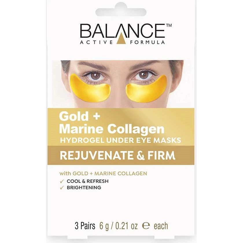 Balance Active Formula Gold + Marine Collagen Hydrogel Under Eye Masks